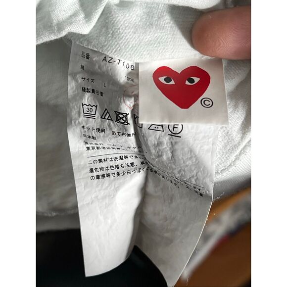 Comme Des Garçon CDG Heart Logo Tee - Picture 4 of 8